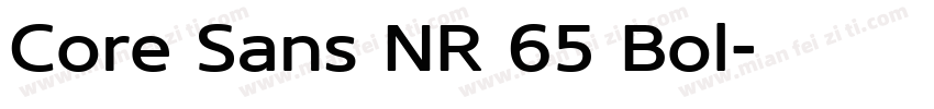 Core Sans NR 65 Bol字体转换